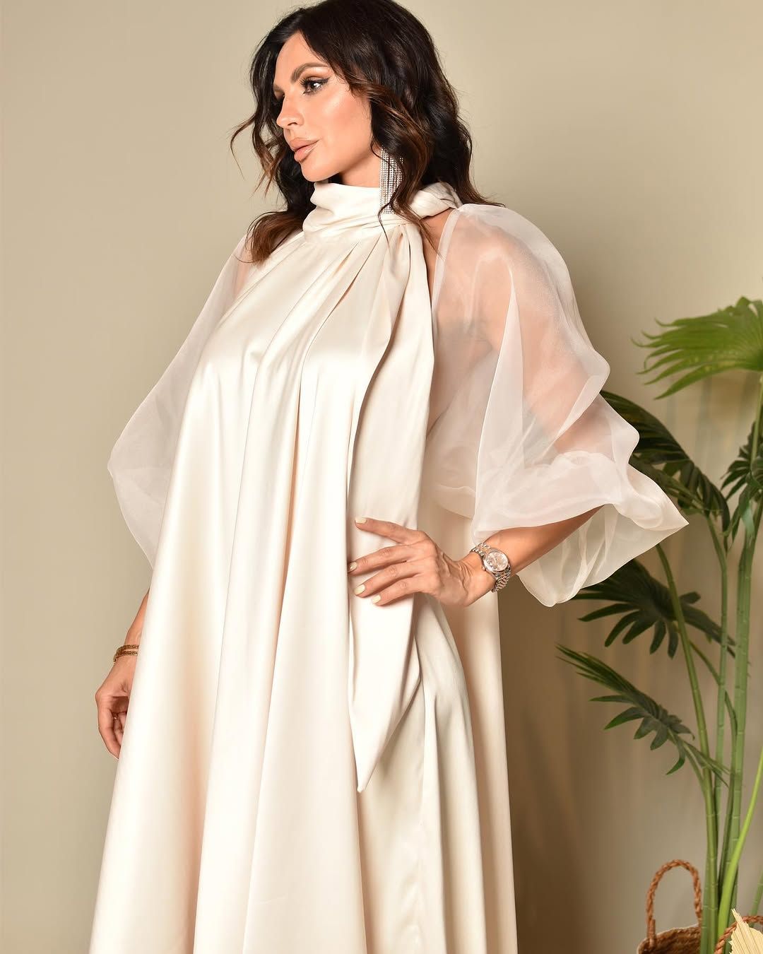 Organza bow dress