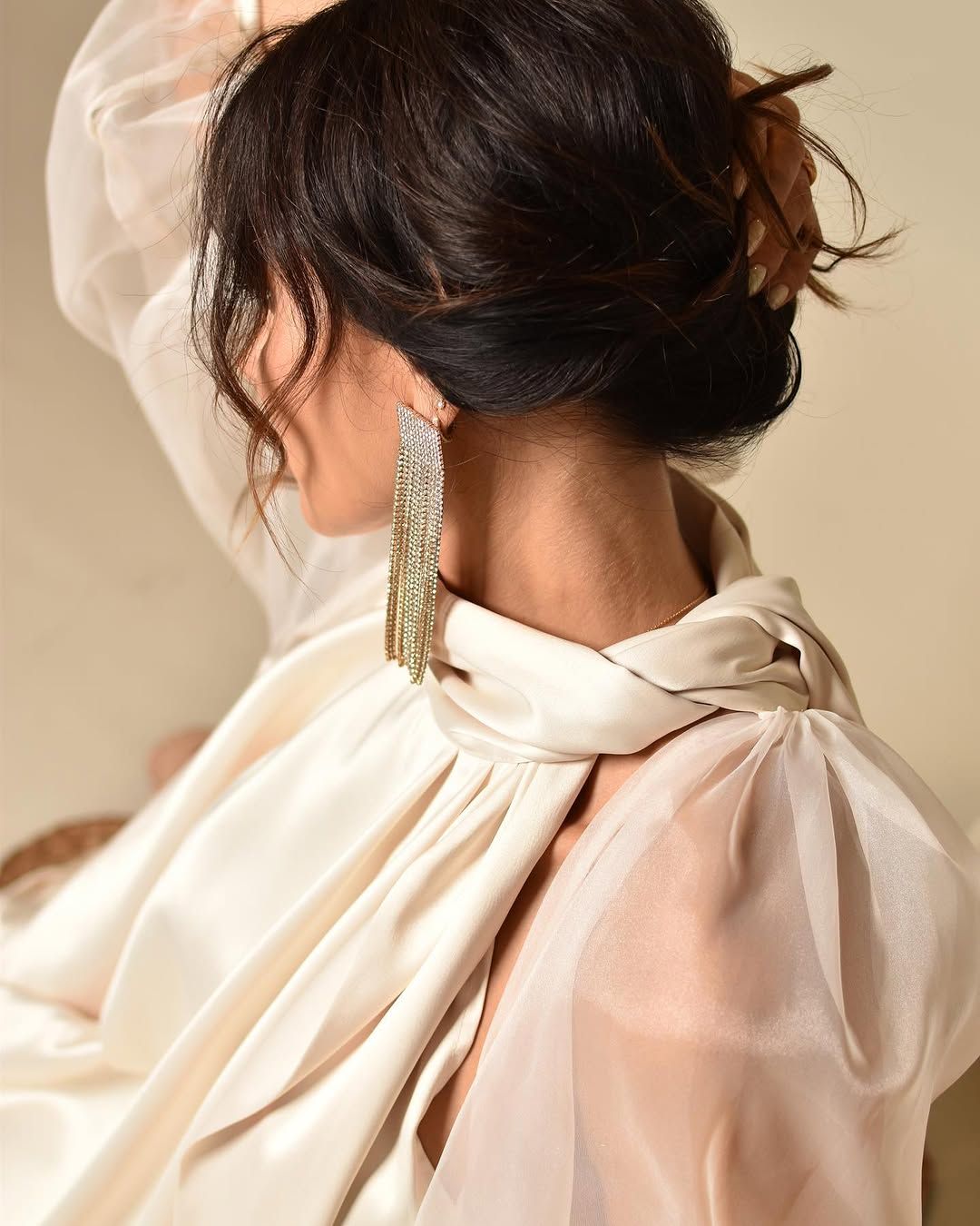 Organza bow dress
