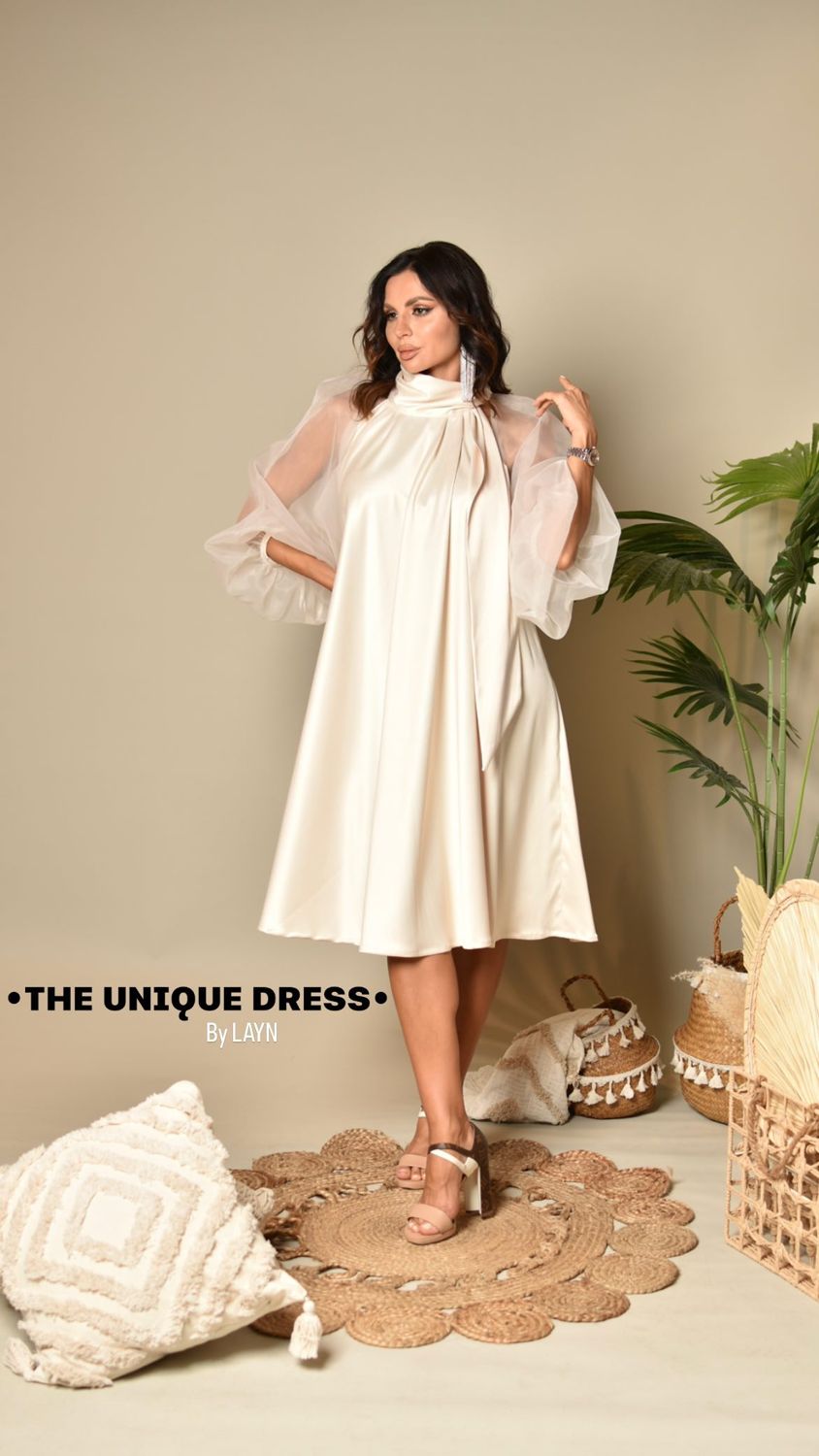 Organza bow dress