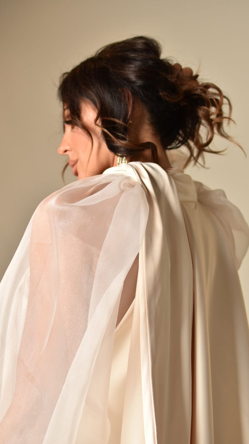 Organza bow dress