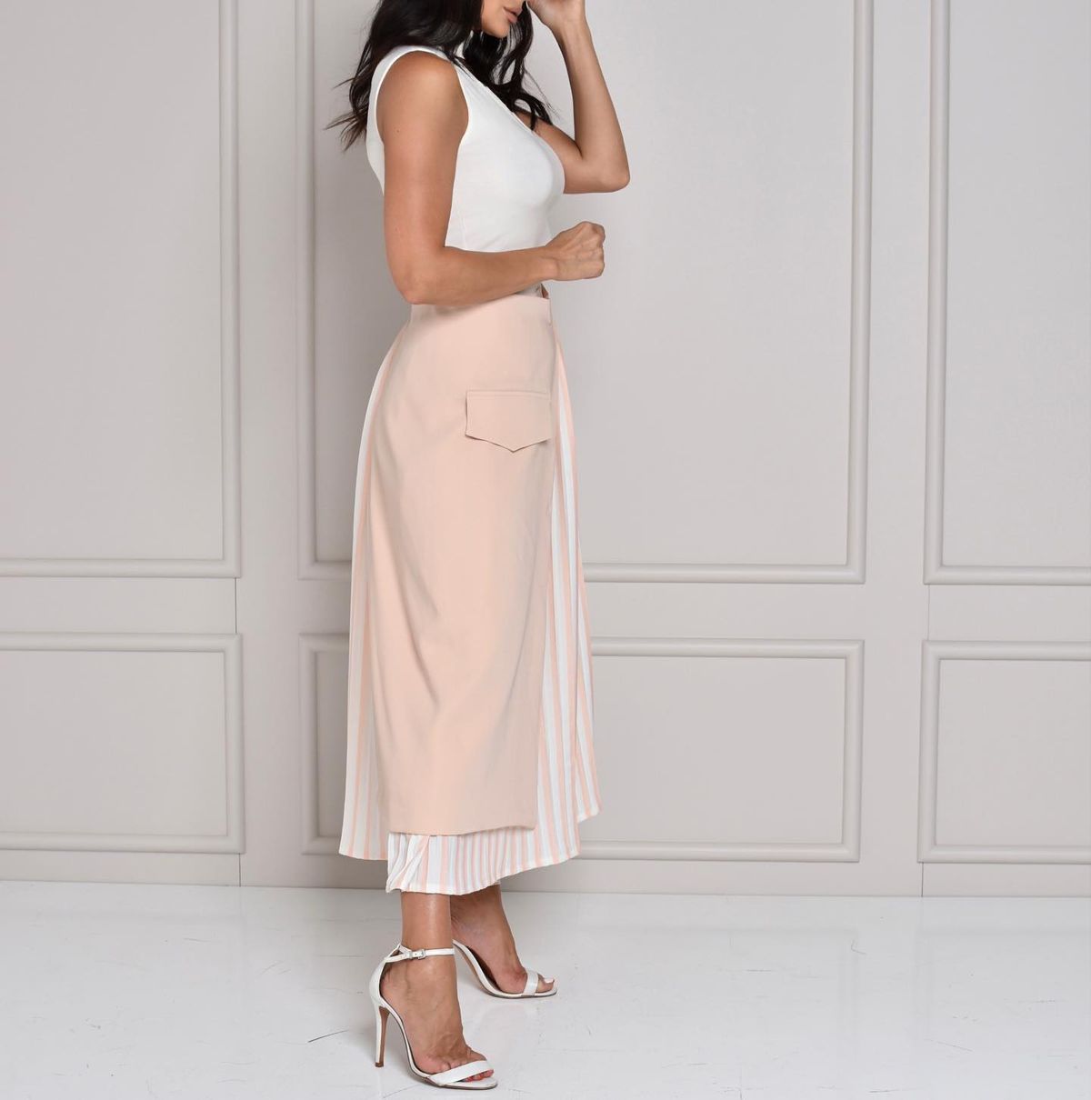 Pleated skirt set