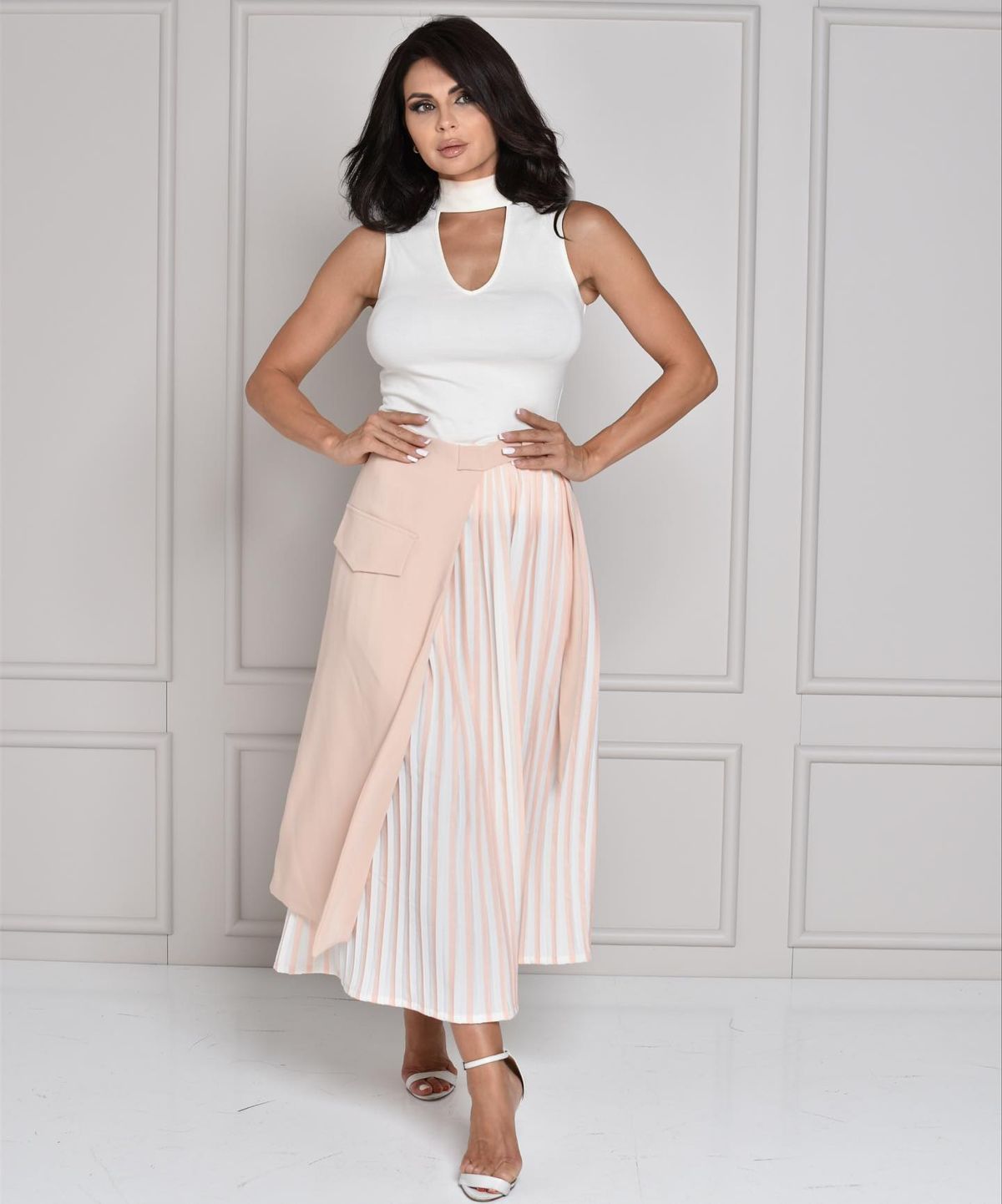 Pleated skirt set