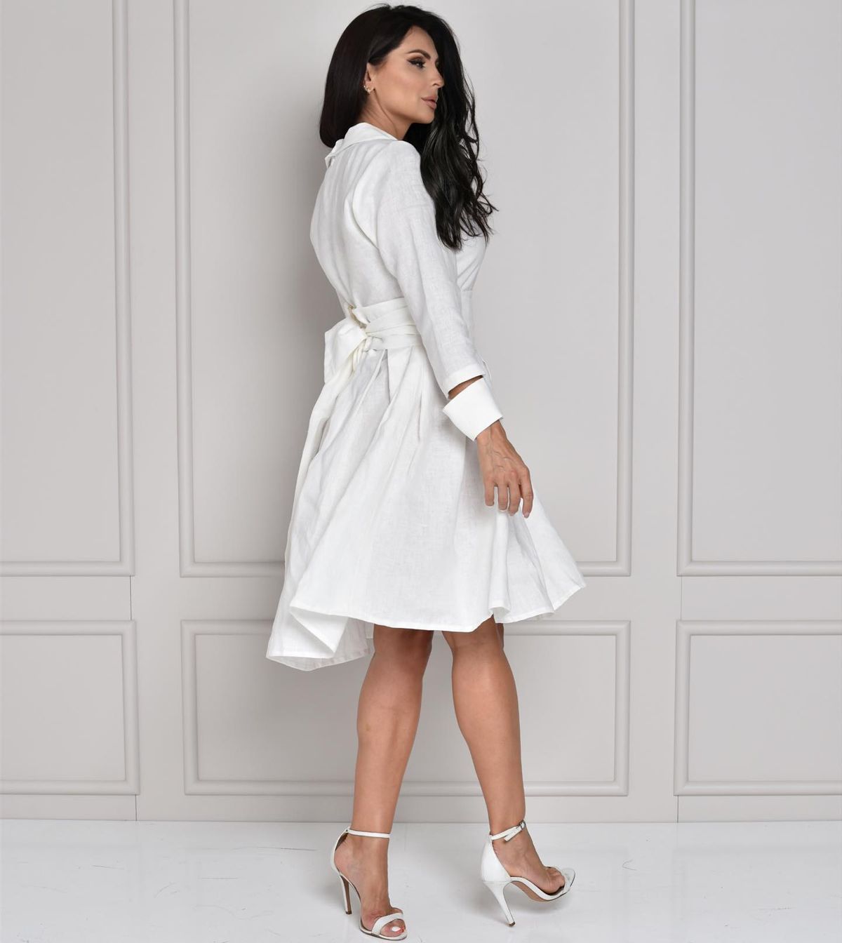 Wrap shirt dress