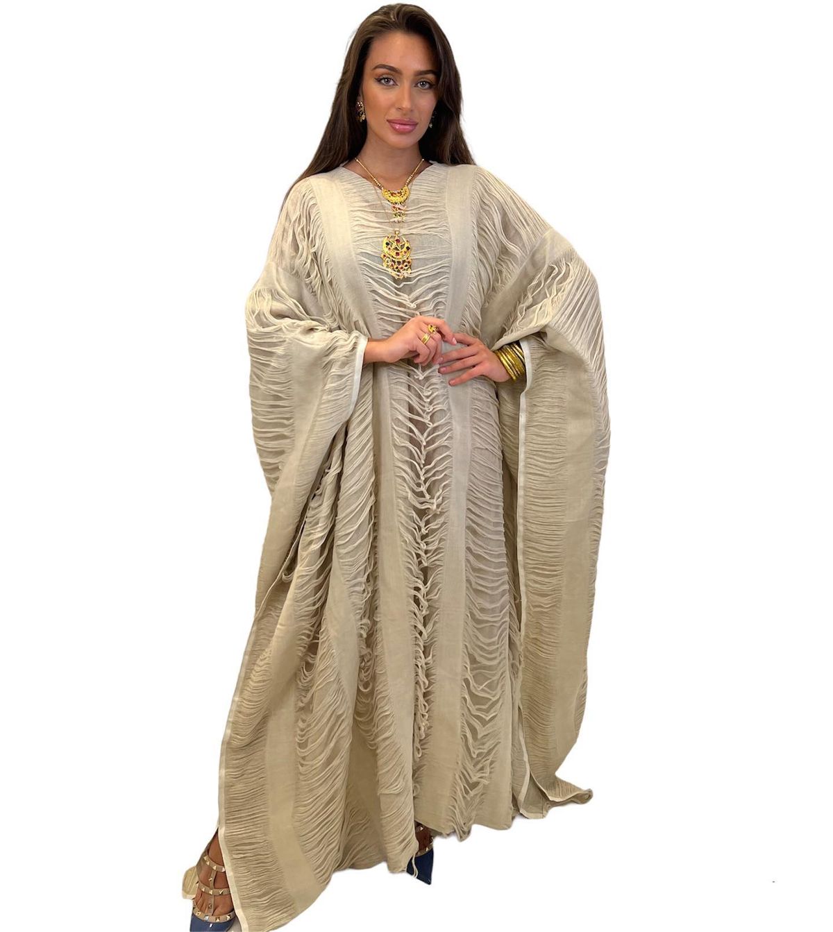 Textured kaftan