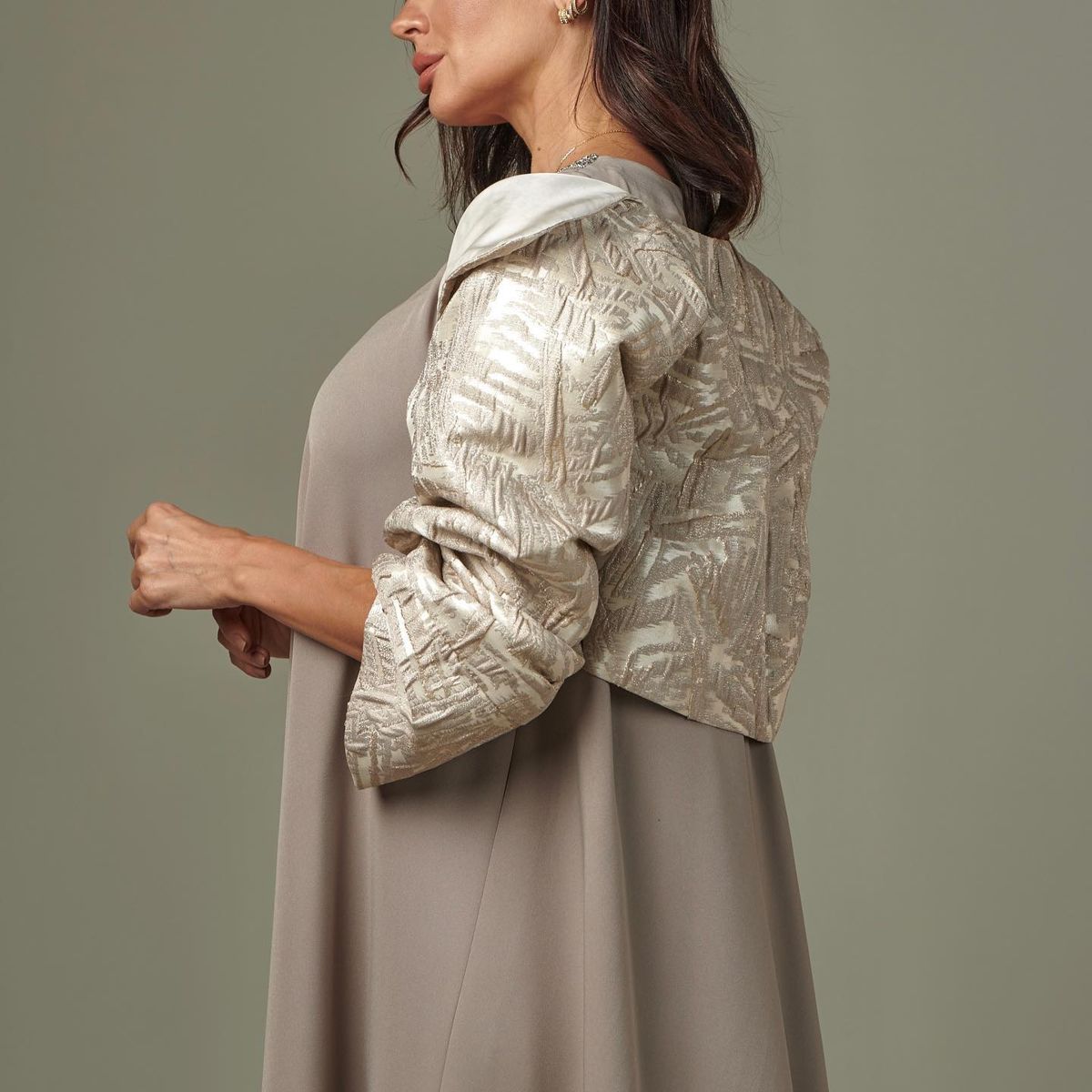 Brocade jacket dress