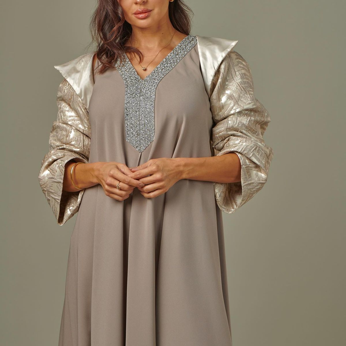 Brocade jacket dress