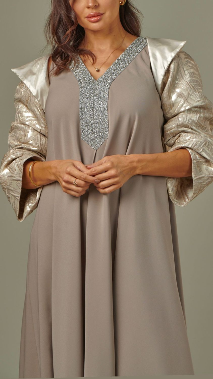 Brocade jacket dress