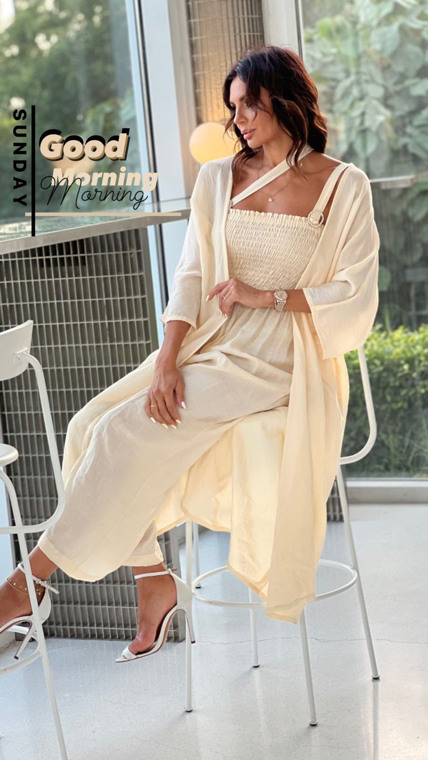 Smocked jumpsuit set
