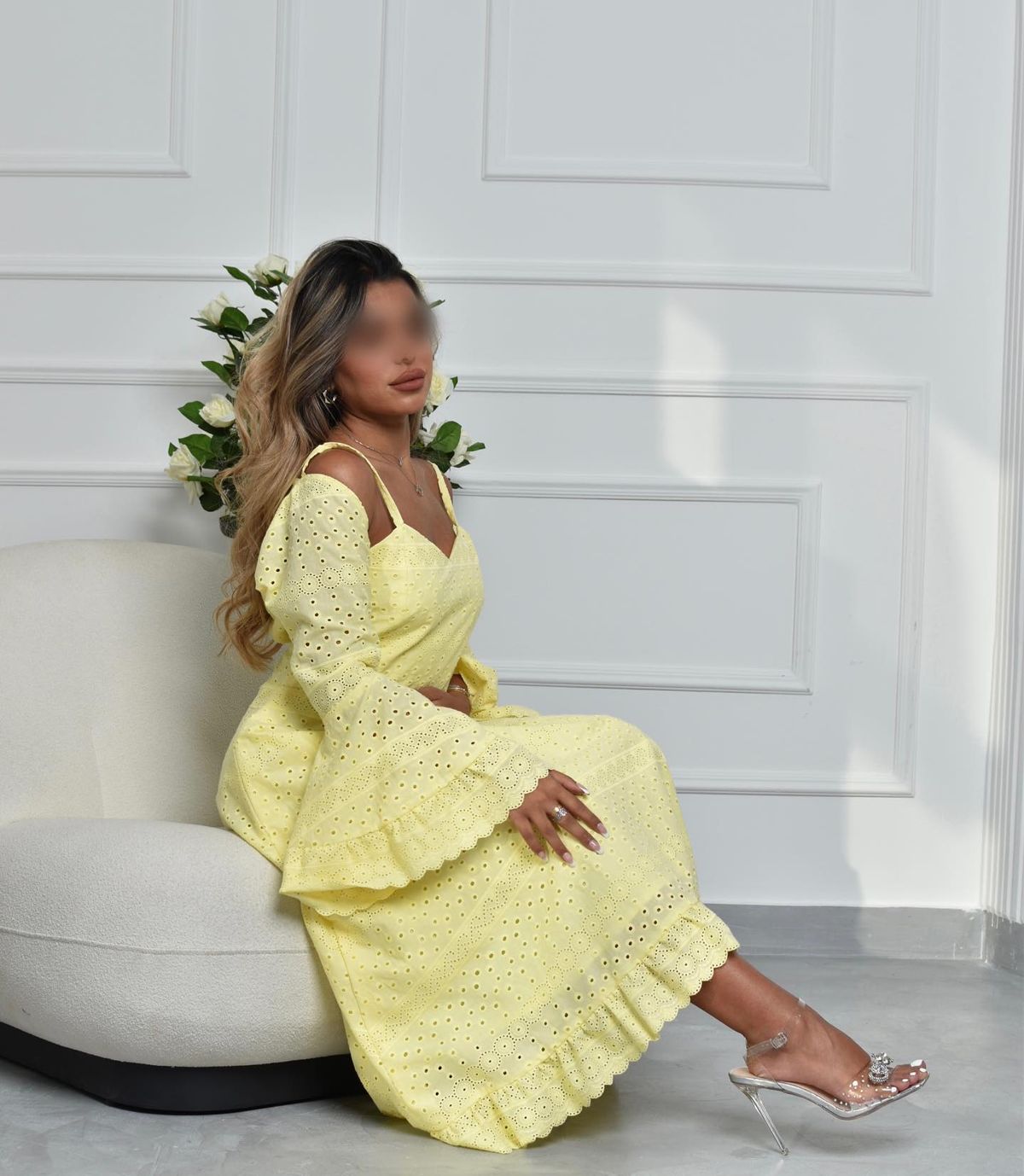Eyelet dress