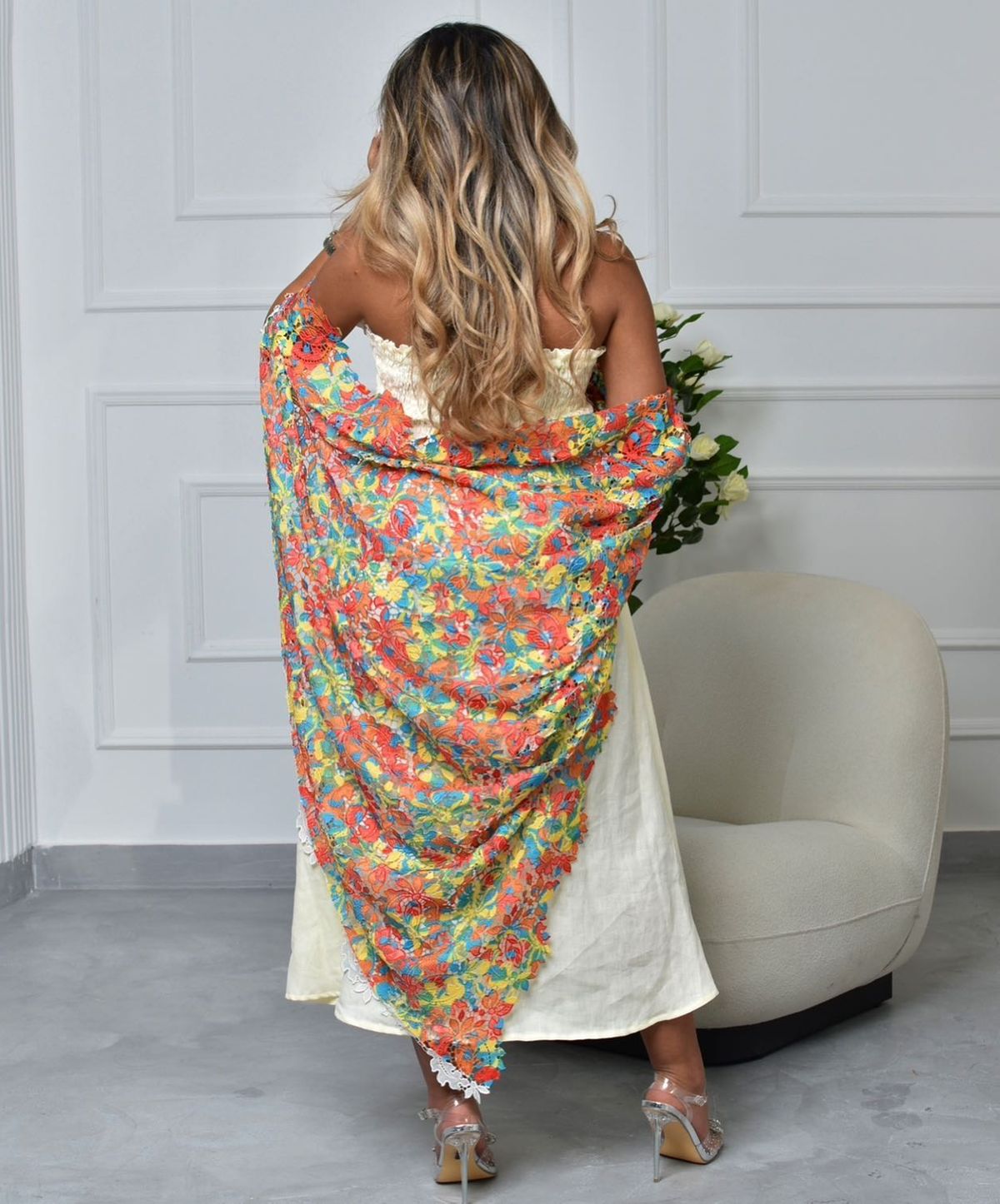 Floral kimono set