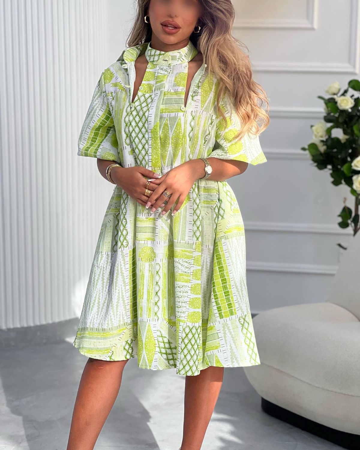 Print dress