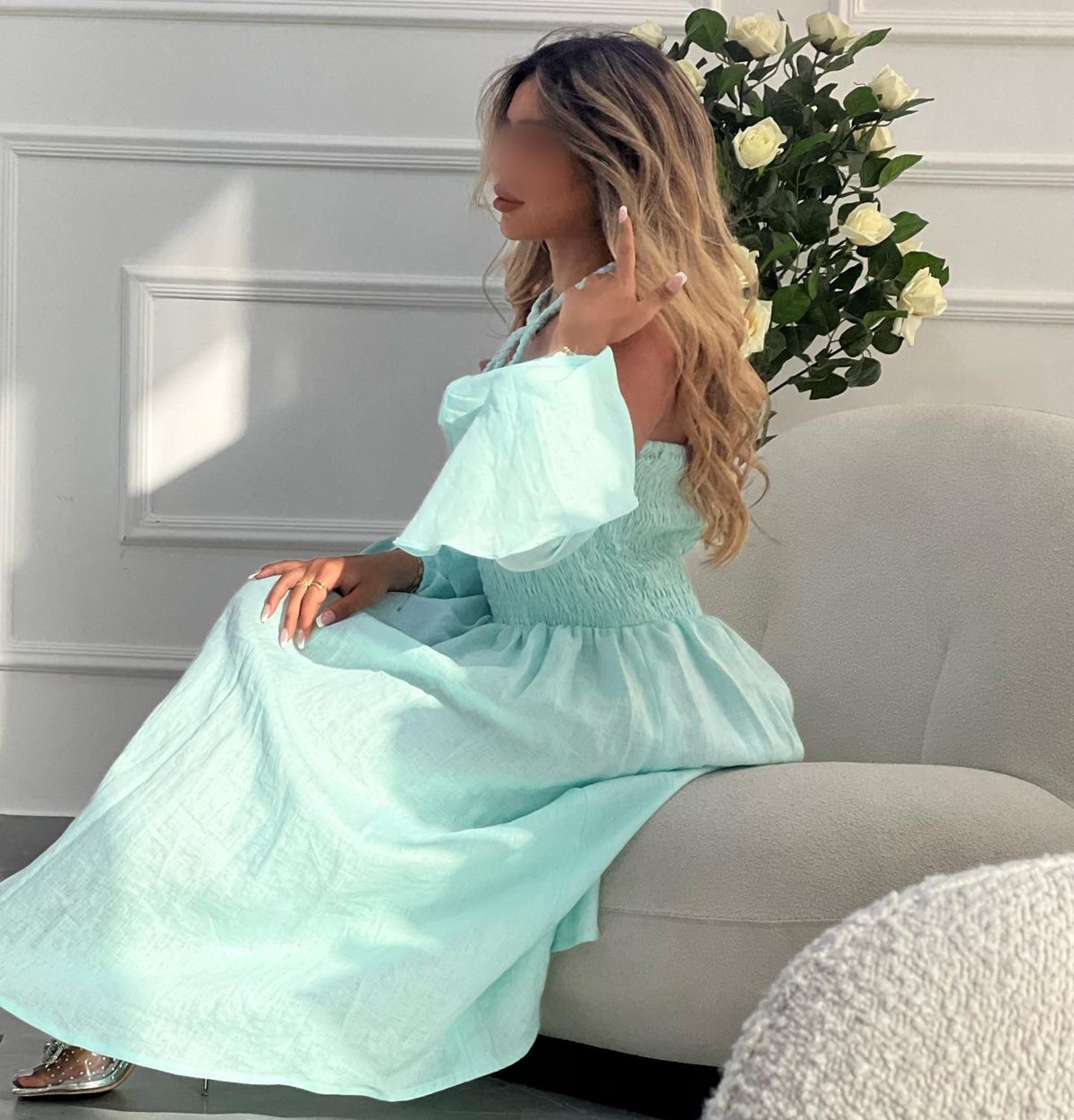 Smocked halter dress