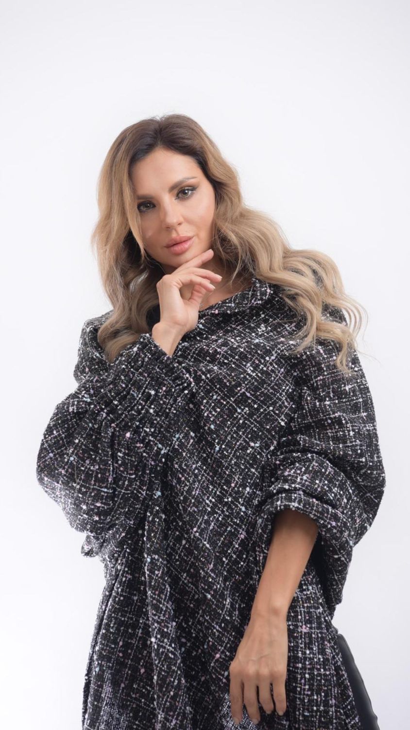 Knit cape