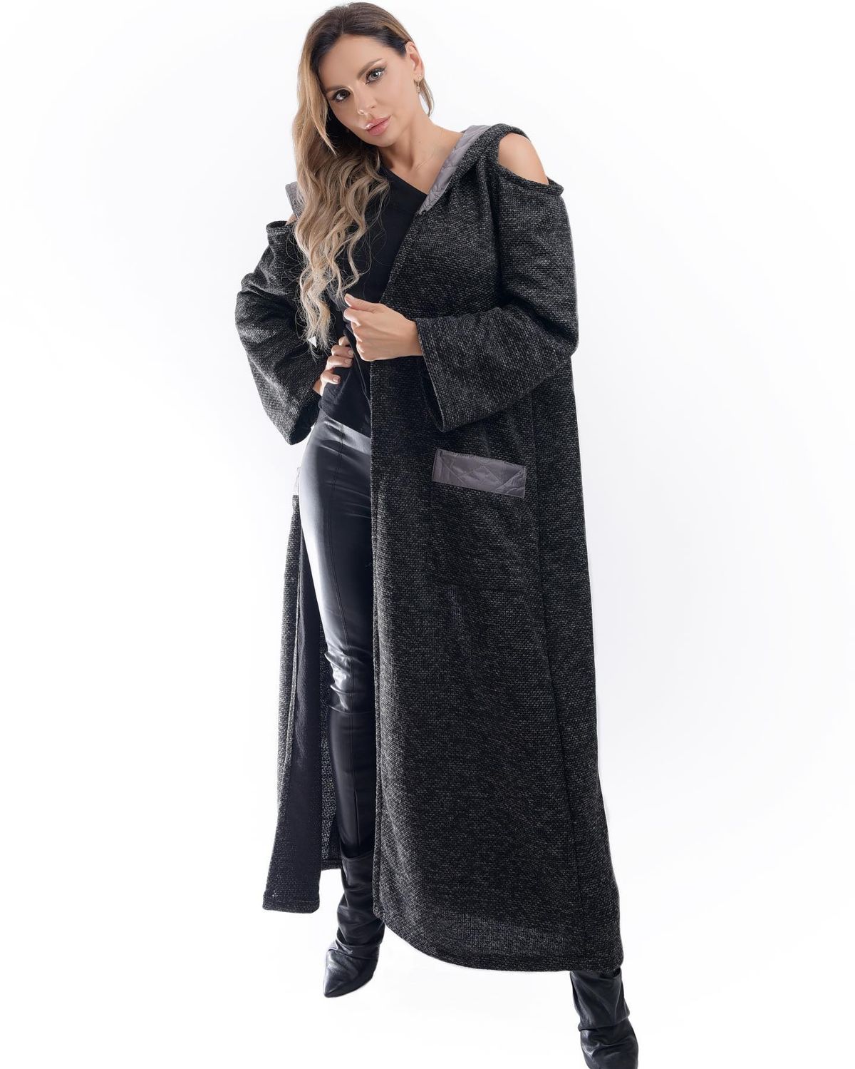Hooded coat