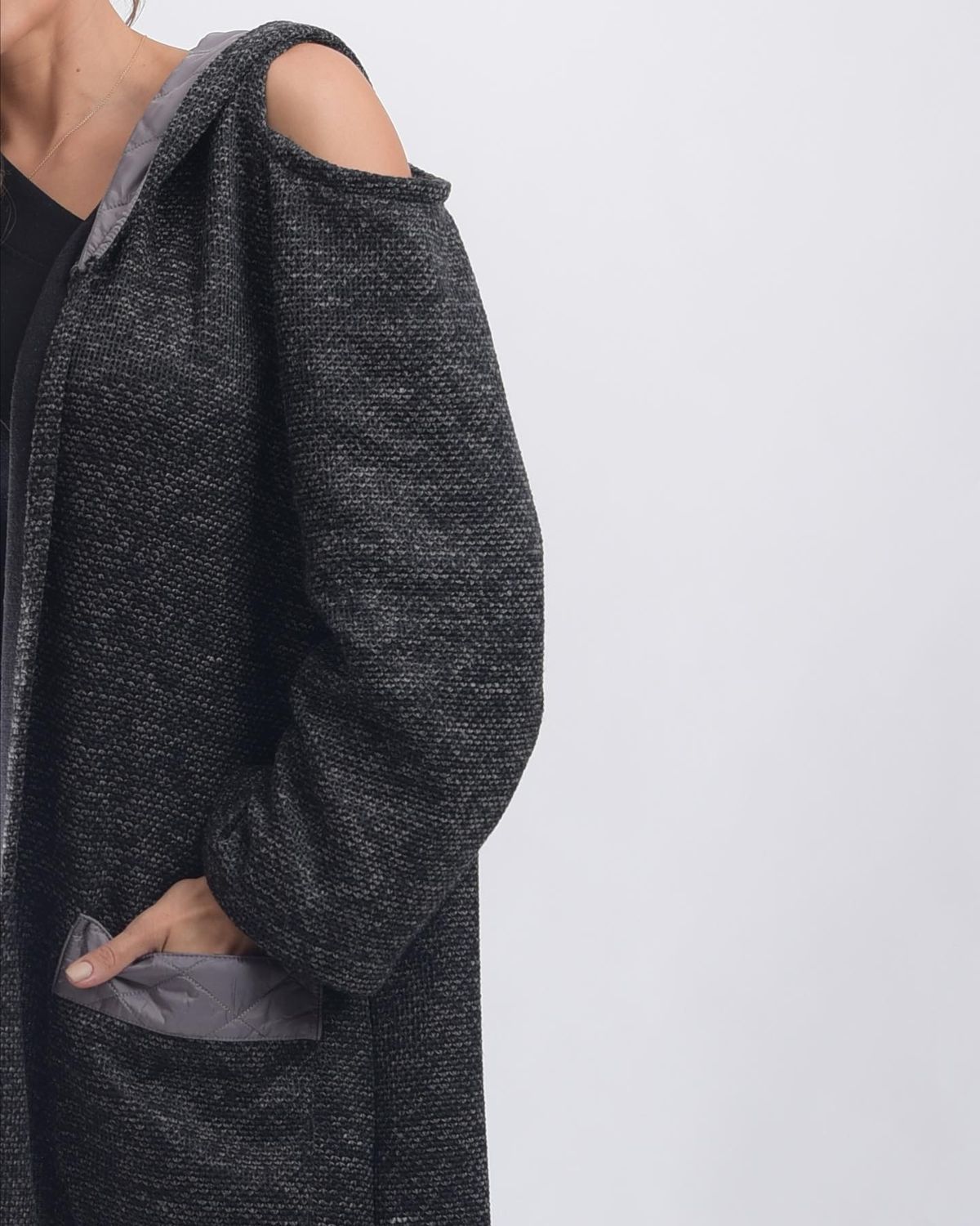 Hooded coat
